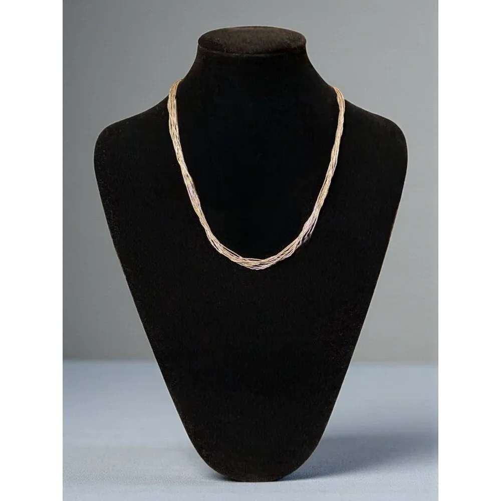 VTG Carolyn Pollack Relios Sterling Silver 925 Liquid Silver Necklace 18 in 12g - Picture 2 of 4